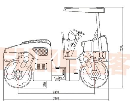 Walec wibracyjny tandem, FK-206T